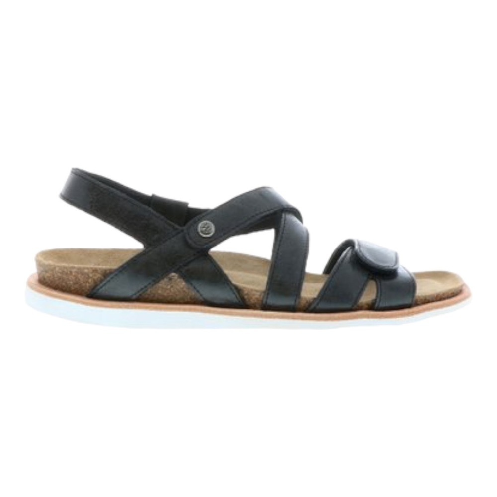 Wolky -Women's Sunstone leather Sandals in black